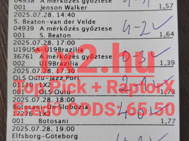 TIPPMIX TIPPEK: Durrant a 65.50-es eredő odds