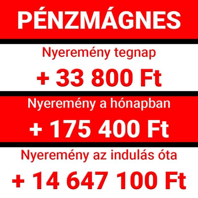 Pénzmágnes: sikeres Tippmix tippek a sportfogadás világában. Az elért nyeremények bizonyítják, mennyire megbízhatóak a tippjeink. Csatlakozz, hogy te is élvezhesd a sportfogadás izgalmát és a ny