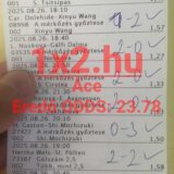 Papíron Tippmix fogadások eredményei láthatók, kézzel írt jegyzetekkel. Sportfogadás tippeket keresők hasznos információkat találhatnak benne, hogy megbízható Tippmix tippekkel növeljék nyerési esélyeiket.
