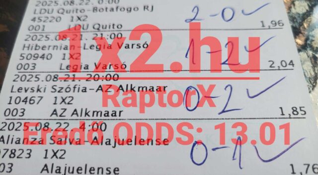 Sportfogadás kedvelőinek: ezen a képen Tippmix tippek láthatók mérkőzések és eredmények listájával. Ha szüksége van megbízható sportfogadás tippekre, ez lehet a megfelelő hely. Nézze meg, hogyan alakulnak az esélyek!