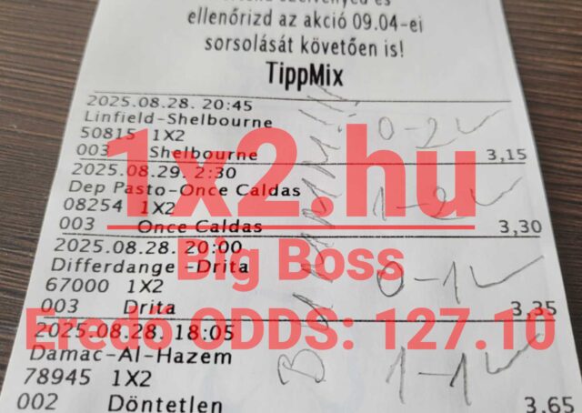 Tippmix szelvény különféle mérkőzésekkel. Ha sportfogadás érdekel, fontos, hogy megbízható Tippmix tippeket szerezz. Törekedj a jól átgondolt sportfogadás tippekre, hogy sikeres legyél a játékban.