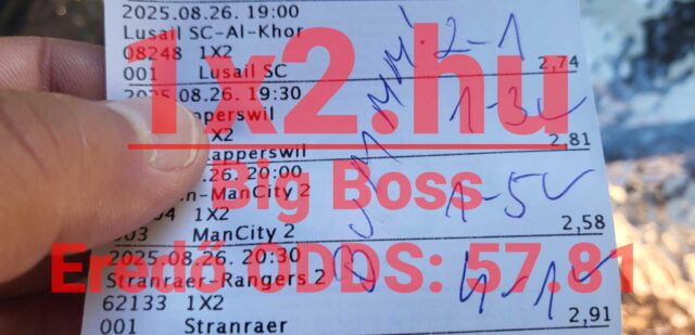 Tippmix tippek keresése közben érdemes a részletekre figyelni. A képen látható szelvény megbízható sportfogadás tippeket és magas oddsokat mutat. A megfelelő információval könnyebb a sportfogadás sikeressé tétele.