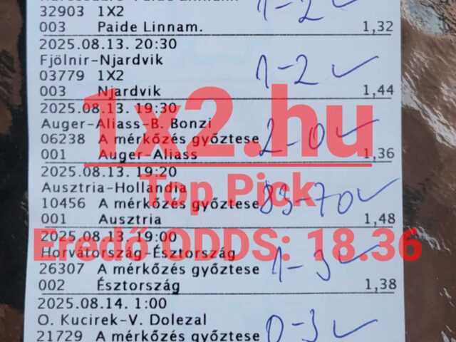 Prémium Tippmix tippek – Nézd, miket fogtunk tegnap!
