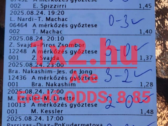 ACE Tippmix tippek: 6/6 – Tegnap is TELITALÁLAT!