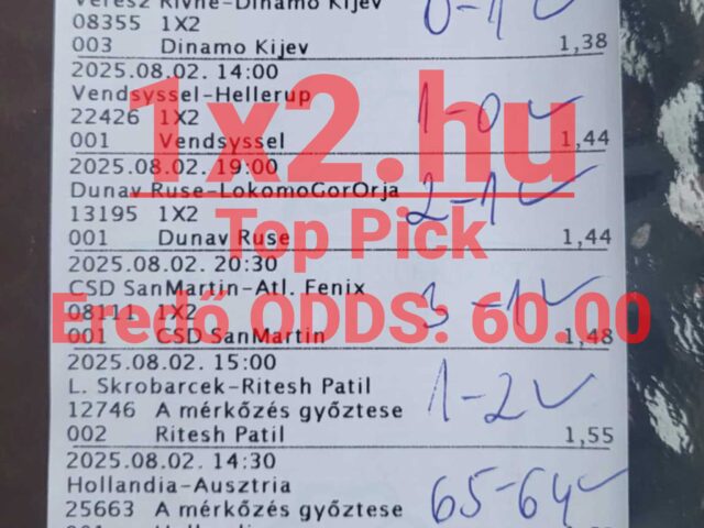 Tippmix tippek: 10/10 – Durrant a 60.00-as odds!