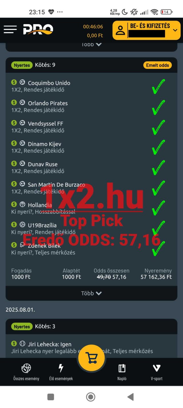 Sportfogadás rajongóknak! Fedezd fel a megbízható Tippmix tippek világát ezzel a találati listával. Emeld a sportfogadás élményét az új Tippmix stratégiákkal. Minden szelvény nyerő lehet!