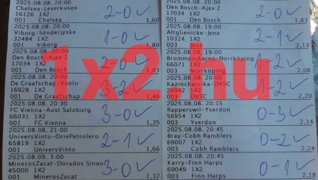 Kép egy sportfogadási szelvényről, tele Tippmix tippekkel, ahol a találgatások és eredmények láthatók. Tökéletes kezdőknek és profiknak, akik megbízható Tippmix tippeket keresnek a hétvégi sportfogadásokhoz.