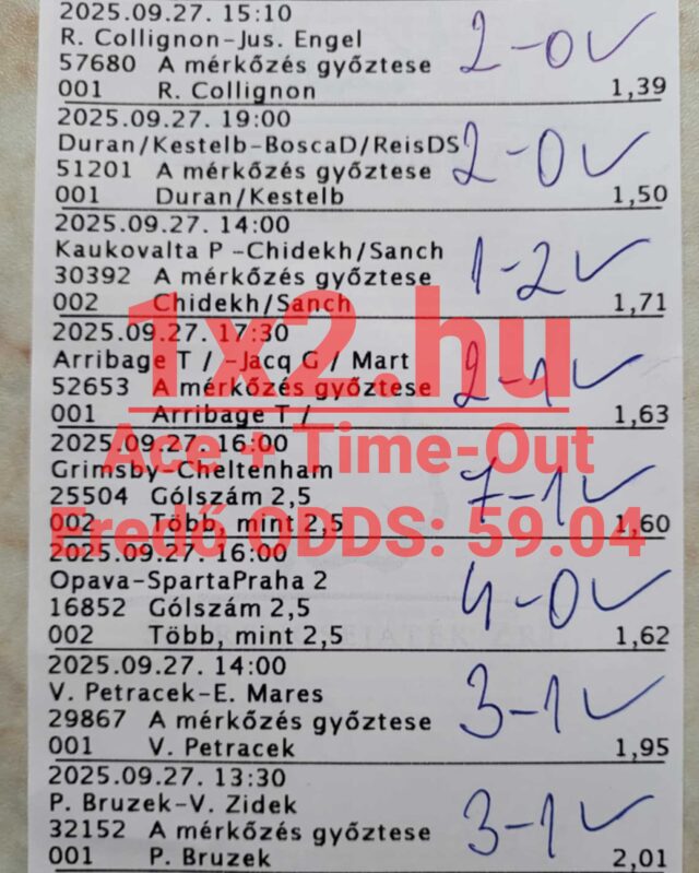 Sportbarátok tippjei papíron, ahol az eredmények sikeres sportfogadási stratégiákat tükröznek. Megbízható Tippmix tippek keresők számára, hogy javítsák esélyeiket a sportfogadás világában.