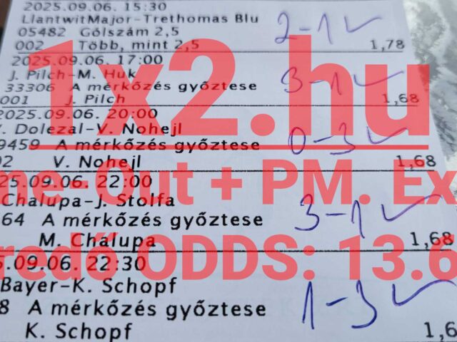 BLUE CHIP: Tegnap is 8/8! 95.83%-os, Extrém szeptemberi hatékonyság!