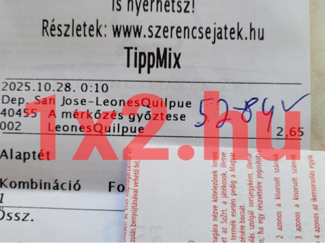 BLUE CHIP: Októberben sincs megállás! 94.44%-os Extrém Tippmix tipp hatékonyság!