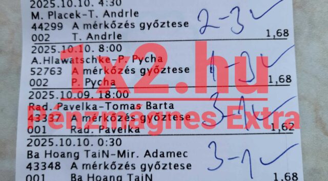 Egy Tippmix szelvén, ahol sportfogadás tippek segítenek a döntésben. Megbízható Tippmix tippek növelhetik a siker esélyét. Az eredmények feljegyzése a stratégia része, hogy javítsuk a sportfogadási élményünket.