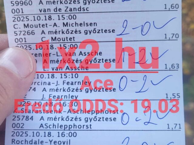 BLUE CHIP: Tegnap is 8/8! Félelmetes 94.44%-os októberi Tippmix tipp hatékonyság!