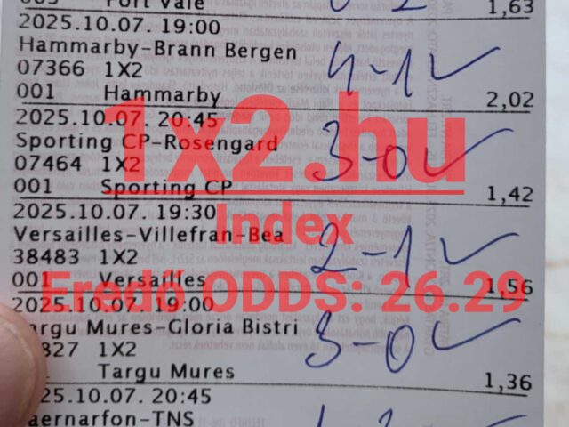 INDEX: 8/8 – Durrant a 26.29-es odds!