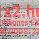 Egy sportfogadási szelvény részlete Tippmix tippekkel: megbízható sportfogadás stratégiák segítségével. A kép az odds és tipp kombinációk világát mutatja be, segítve a játékosokat, hogy a sportfogadás eredményes legyen.