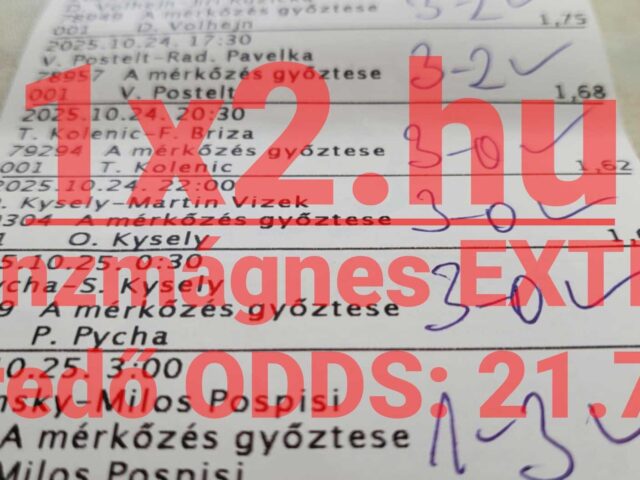 1×2.hu – Ezt csak mi tudjuk! – Brutális találatok tegnap is!