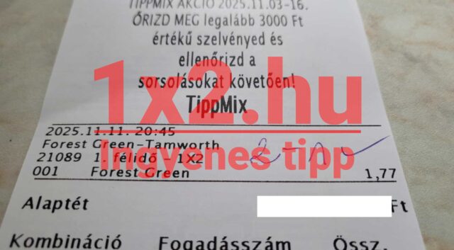 Ez a Tippmix szelvény a Forest Green és Tamworth mérkőzésre vonatkozik. Ha szeretnél hasonló sportfogadás tippeket, érdemes megbízható Tippmix tippek alapján dönteni. Sportfogadásban a jól választott Tippmix tippek kulcsfontosság