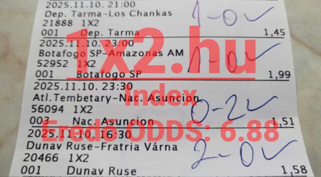 Egy tippmix szelvény ígéretes sportfogadás tippekkel. Megbízható Tippmix tippek révén növelhetjük a nyerési esélyeket. Fedezd fel a sportfogadás izgalmas világát, és használd ki az esélyeket!