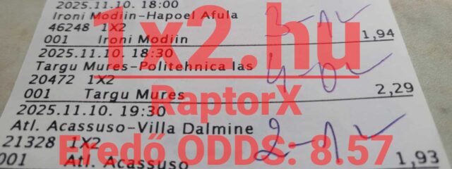 Ezen a képen egy Tippmix szelvény látható sportfogadási eseményekkel és esélyekkel. Ideális forrás tippmix tippek kereséséhez azok számára, akik szeretnék növelni nyerési esélyeiket megbízható sportfogadás tippekkel.