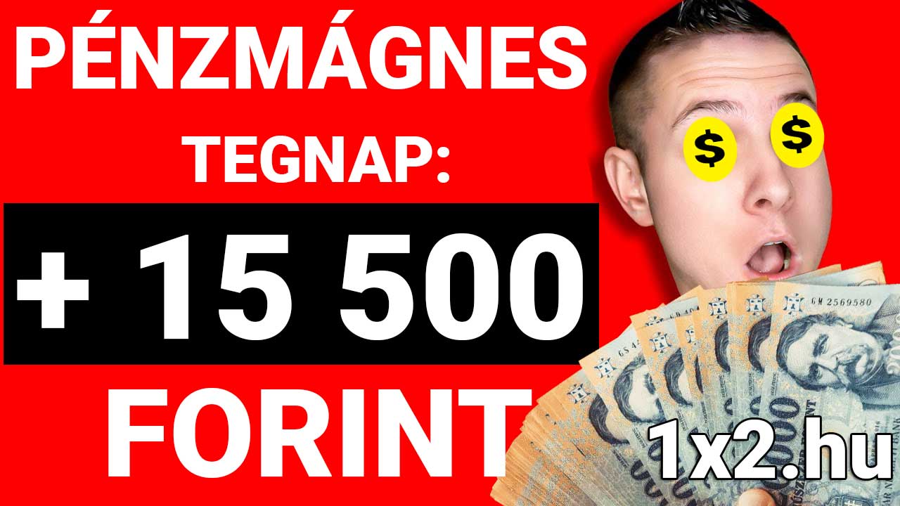 Egy lelkes Tippmix fogadó látható, aki örömmel mutatja be, mennyit nyert sportfogadással. A pénzmosolygós arc motiválhat téged is: próbálj ki megbízható Tippmix tippeket, hogy növeld esélyeidet és