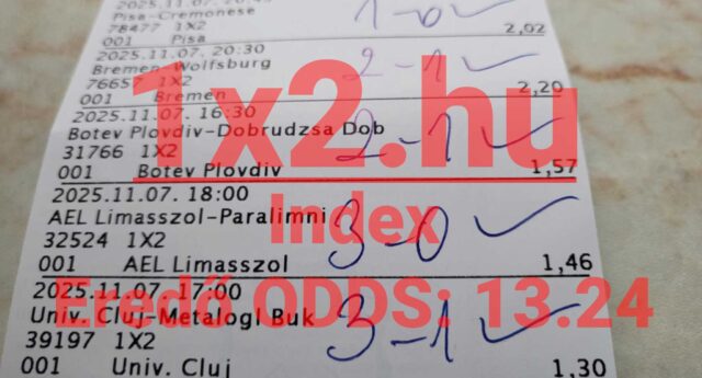 Egy sportfogadási szelvény, amely Tippmix tippekről árulkodik. Eredmények és számok keverednek, miközben megbízható sportfogadás tippeket keres. A fogadás világa tele van lehetőségekkel.