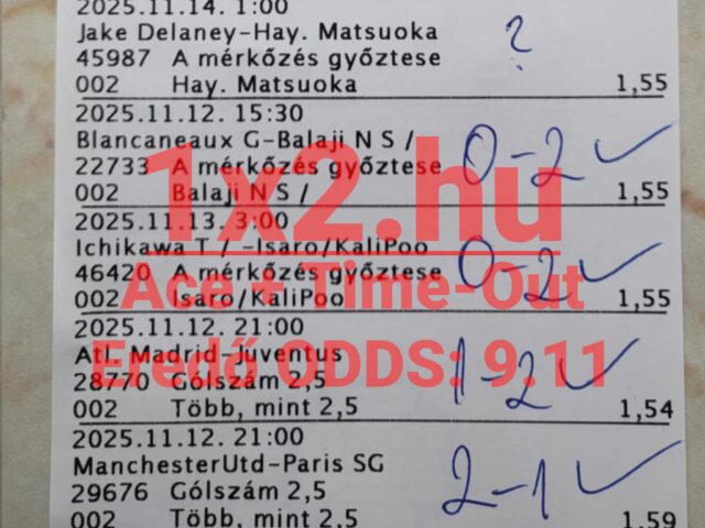 3 INGYEN TIPPMIX TIPP! Vajon durrannak a szelvények?