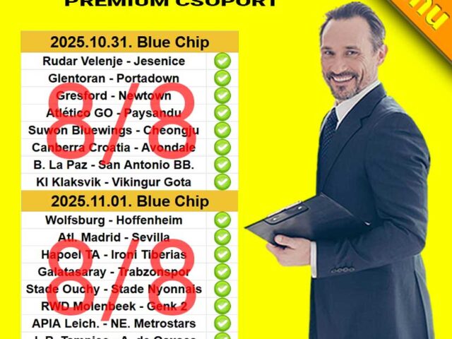 BLUE CHIP: 8/8 TELITALÁLAT! – A pénztárnál találkozunk!