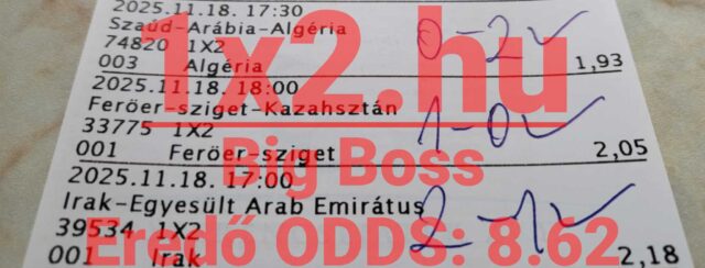 A képen egy sportfogadási szelvény látható, amely különböző mérkőzéseket és szorzókat tartalmaz. Ha megbízható Tippmix tippekre vágysz, érdemes megfontolni a sportfogadás különböző stratégiáit is.