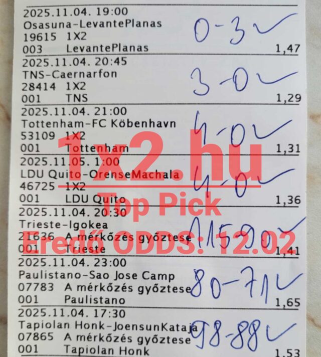 Tippmix tippek várnak rád, ha szeretnéd növelni sportfogadásod esélyeit. Megbízható Tippmix tippek segítenek a biztos tippelésben. Tapasztald meg a sportfogadás izgalmát és növeld nyerési esélyeidet!