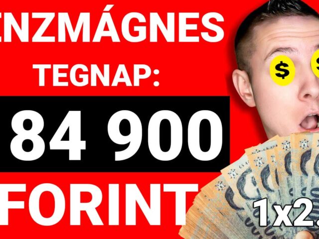 PÉNZMÁGNES: Nincs megállás! 84.900 Ft-ot kaszáltunk tegnap! Stabil, tippek novemberben is!