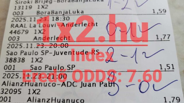 Ezen a sportfogadási szelvényen különböző mérkőzések és szorzók láthatók, amelyek segíthetnek a Tippmix tippek kiválasztásában. Ha megbízható Tippmix tippeket keresel, érdemes a sportfogadás világában otthonosan