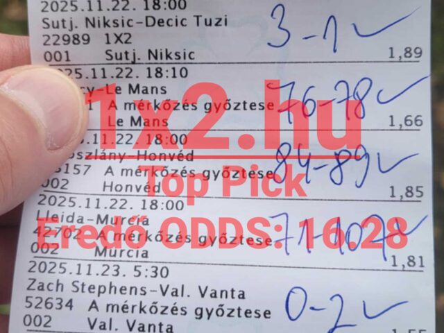 TOP PICK: A tegnapi szelvény is durrant! Megvan az ötödik nyerő!