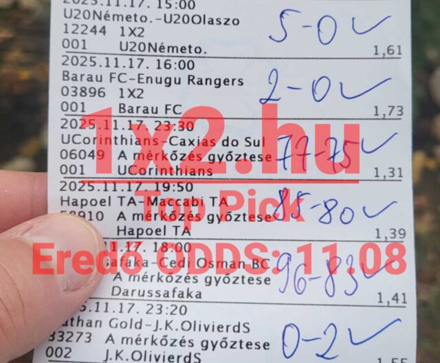 Egy Tippmix szelvény, melyen kézzel írt eredmények láthatók. A sportfogadások világa izgalmas, ahol megbízható Tippmix tippek segíthetnek a sikeres fogadásban. Érdemes sportfogadás tippeket követni a jobb eredményekért.