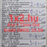 Kép egy sportfogadási szelvényről, ahol több mérkőzés eredménye is szerepel. A Tippmix tippek között található labdarúgó és tenisz mérkőzések is, melyek eredményei megbízható sportfogadás tippek alapján lettek megjó