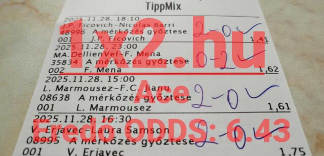 Közelednek a mérkőzések, és itt az ideje felkészülni a Tippmix fogadásokra! A képen látható szelvény sportfogadási tippeket mutat, melyekkel növelheted esélyeidet. Legyen szó kezdőről vagy tapaszt
