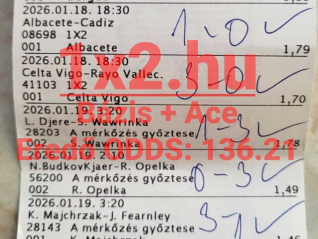 Durrant a 130-as szorzó! Ez a szelvény tényleg telitalálat volt!