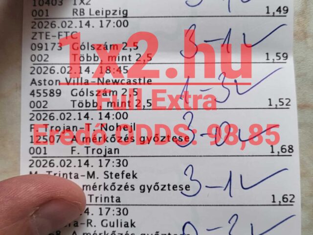 FULL EXTRA: Már megint 10/10! Durrant a 98.85-ös odds!