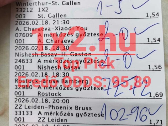 TOP PICK: 95.89-es odds – Ilyen szelvényt raktunk össze!