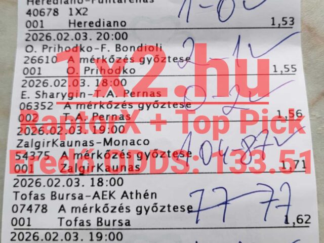 BLUE CHIP: 8/8 – TELITALÁLAT! Tegnap is összeállt a kép!