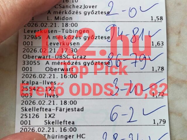 1X2.HU – Durrant a 70.82-es odds!