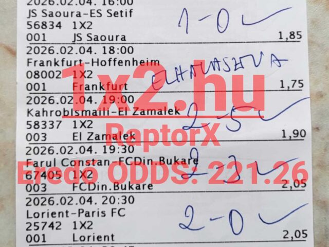 BLUE CHIP: Tegnap is 8/8! 4 nap, 3 telitalálat!