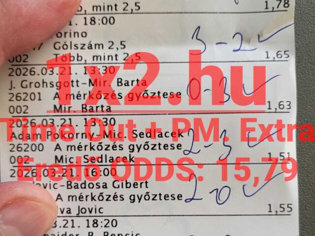 BLUE CHIP: 8/8 – Már megint TELITALÁLAT! Így indult a hétvége!