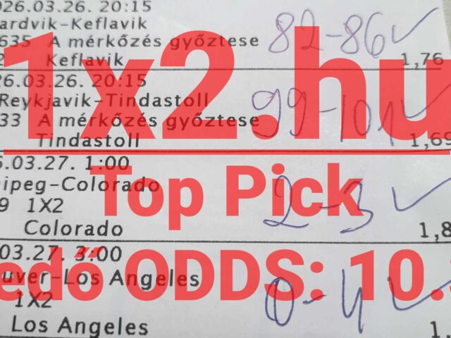 BLUE CHIP: Tegnap is TELITALÁLAT! Az INGYENES Tippmix tipp már elérhető!