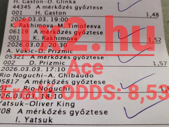 BLUE CHIP: Ahogy kell tegnap is 8/8! Ahogy kell tegnap is TELITALÁLAT!