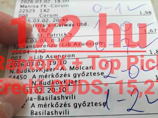 BLUE CHIP: Stabil Tippmix tippek! 1.98-as Ingyenes Tippmix tippet hoztunk mára!