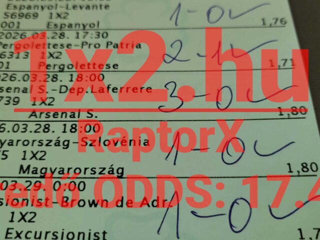 A tegnapi INGYENES Tippmix tipp is nyert – Jöhet a mai?