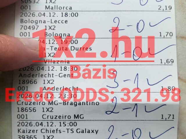 300.00-as eredő szorzót fogtunk! Telibe durrant a szelvény!