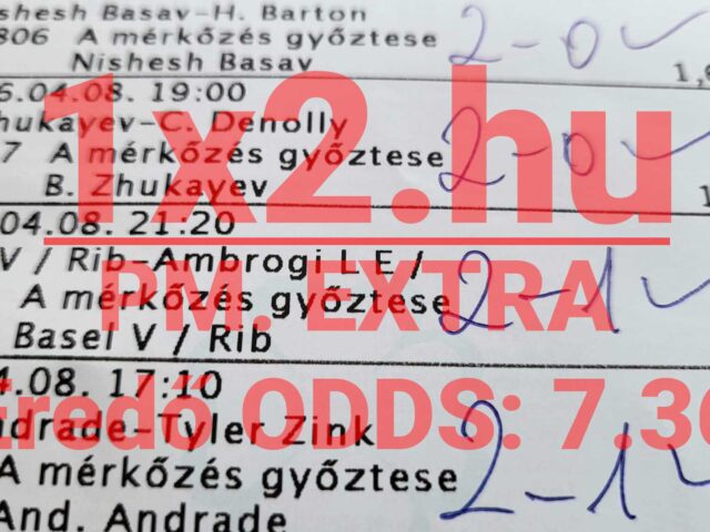 BLUE CHIP: Nincs megállás! Tegnap is 8/8! Tegnap is TELITALÁLAT!