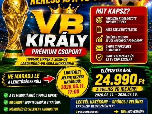 BLUE CHIP: Extrém 92.00%-os hatékonyság! Padlógázzal májusban is! INDUL A VB KIRÁLY – NE MARADJ KI!