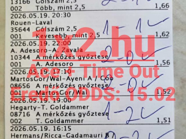 BLUE CHIP: Tegnap is 8/8! Tegnap is TELITALÁLAT! INDUL A VB KIRÁLY – NE MARADJ KI!