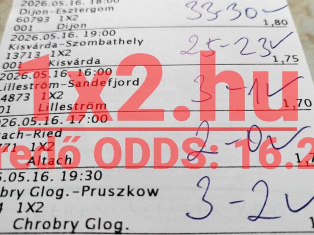 BLUE CHIP: Tegnap is 8/8! Tegnap is TELITALÁLAT! INDUL A VB KIRÁLY – NE MARADJ KI!